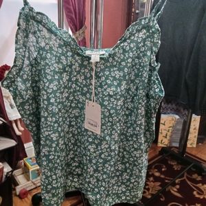 Spaghetti strap top by a.n.a.( L) NWT